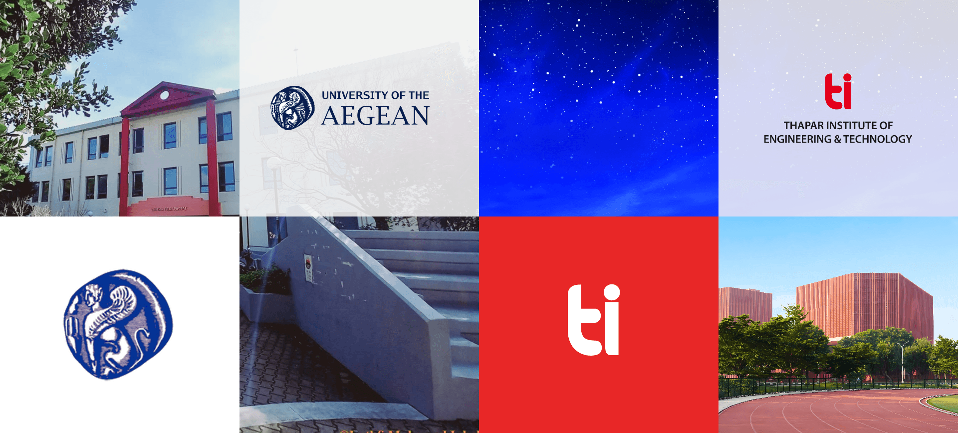 University of the Aegean 
 and <b>Thapar Institute</b>