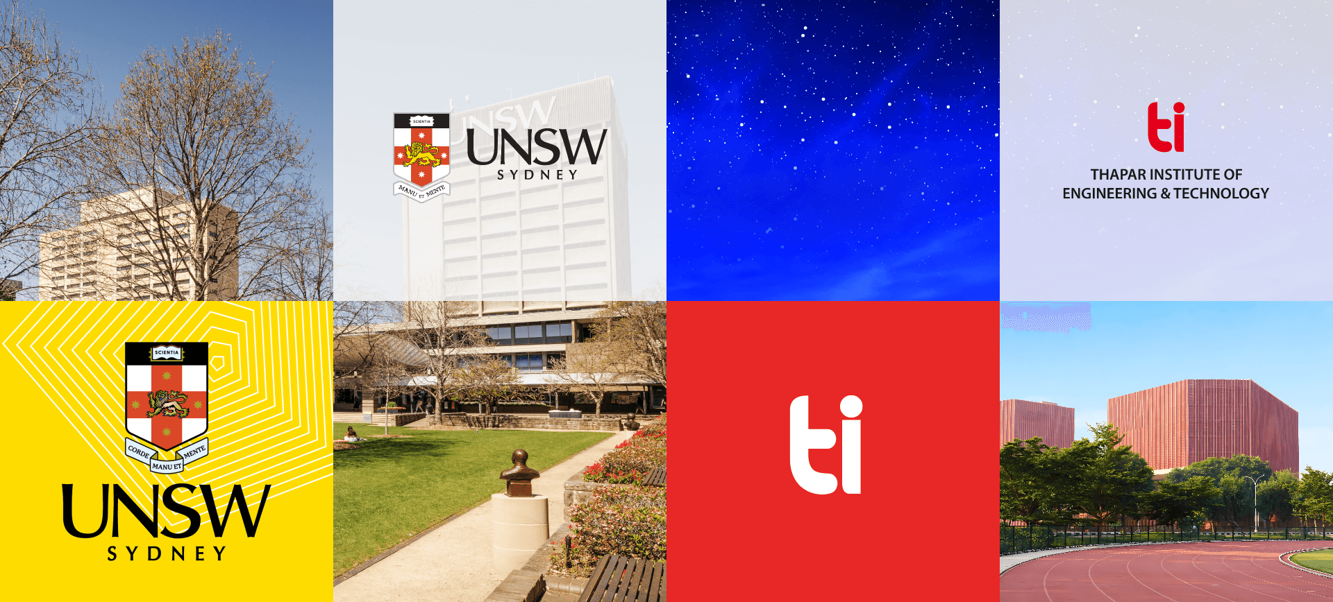 University of New South Wales 
 and <b>Thapar Institute</b>