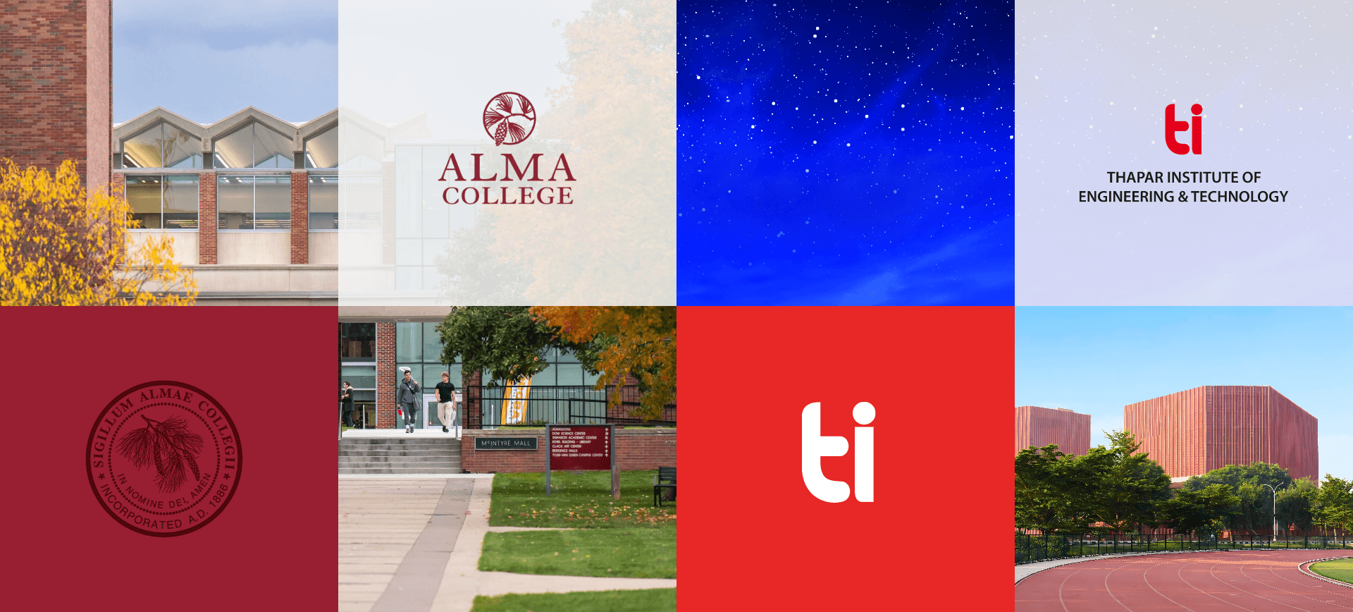 Alma College
and <b>Thapar Institute</b>