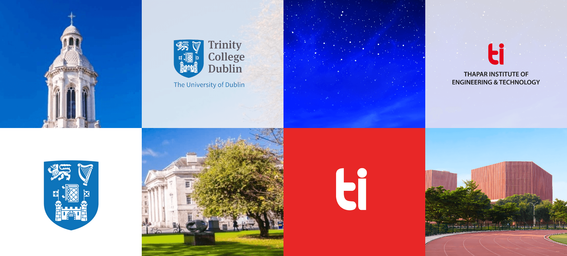 Trinity College Dublin
and <b>Thapar Institute</b>